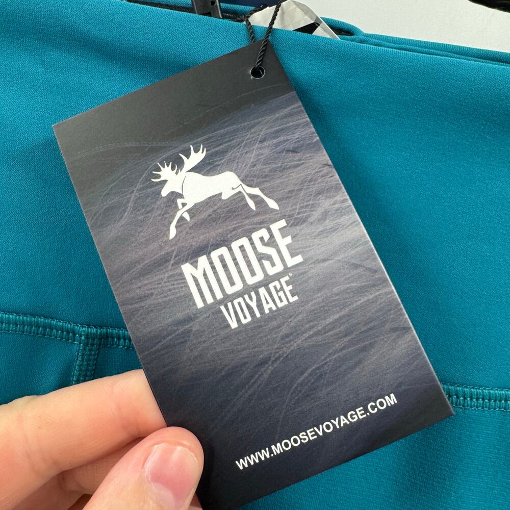 NWT Moose Voyage Belcarra Turquoise leggings - Picture 2 of 7